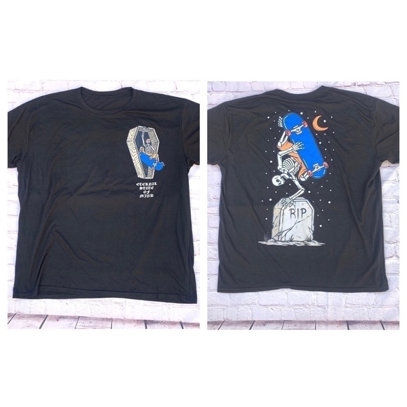 Skateboarder Tee "Eternal State of Mind" Graphic T-shirt, Skate Men's 2XL - Picture 1 of 8